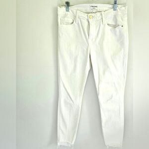 Frame Denim White Skinny Jeans